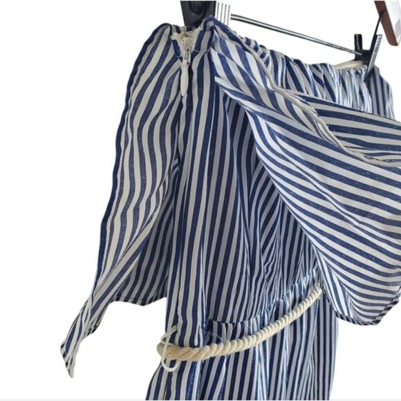 NO.AN Strapless Striped Rope Belt Dress Size Small - Picture 8 of 15